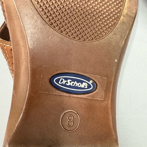 Dr. Scholl's Air Pillo Thong Leather Sandals Womens Flip Flops Wedge Shoes Sz 8 - Picture 8 of 12